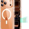 Clear ESR iPhone 17 Pro Max case with MagSafe compatibility, camera control, and military-grade shockproof protection.