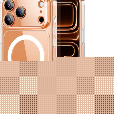 Clear ESR iPhone 17 Pro Max case with MagSafe compatibility, camera control, and military-grade shockproof protection.